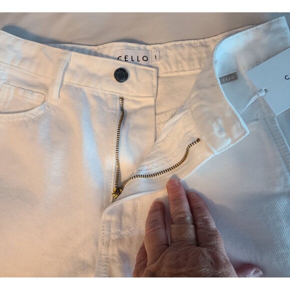 Cello The Barrel Jean White Sz 1 (S) Streetwear Trendy Modern Comfortable Chic - Picture 4 of 15